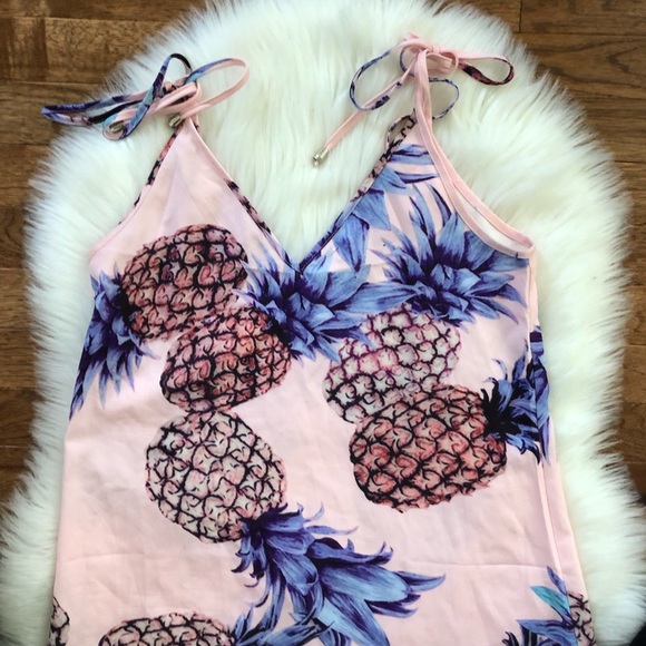 Shein Tropical Pineapple Beach Cover Up Dress - Picture 2 of 3